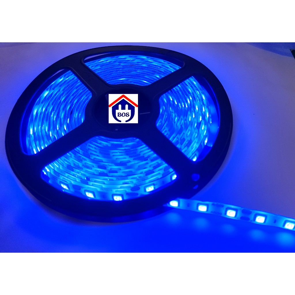 Lampu Led Strip Zentama 5050 IP44 DC 12V 5 Meter - Biru
