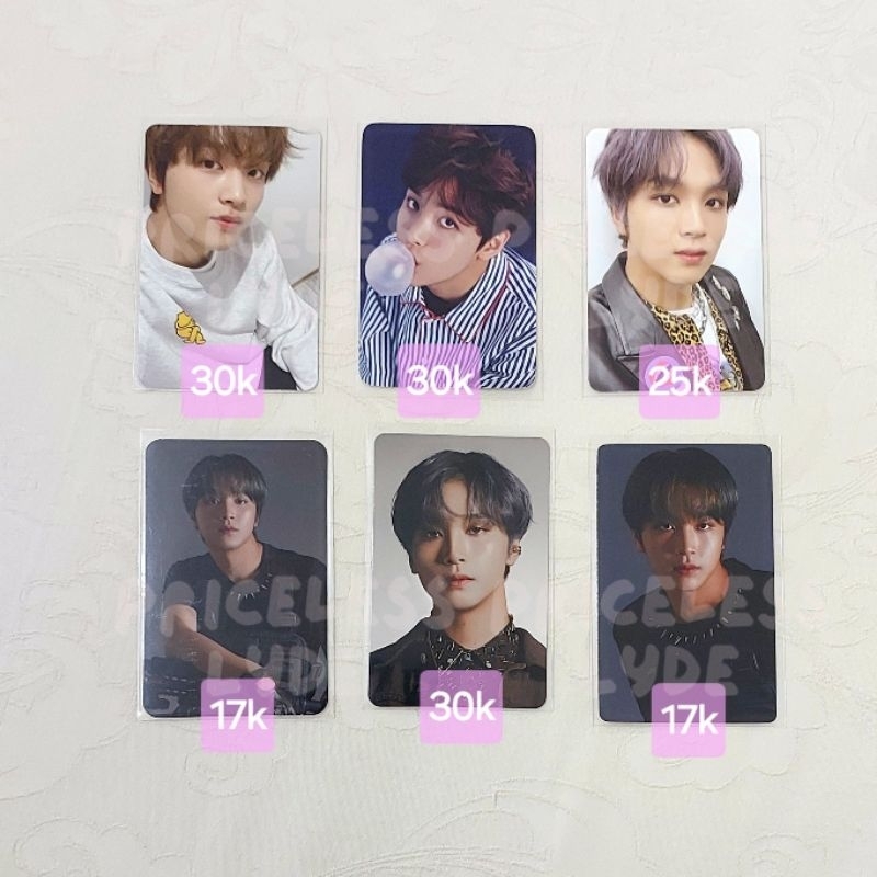 PC aab Haechan NCT Dream 127 cafe 6th anniversary luggage sticker earthquake SG21 special postcard b