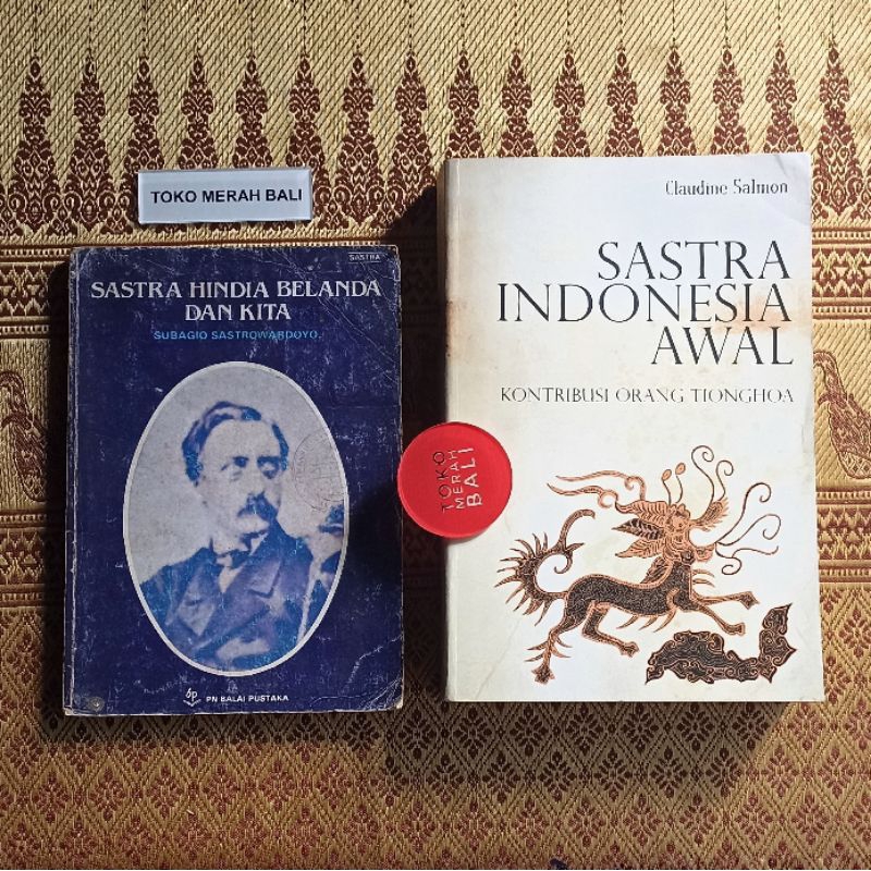 Paket 2 buku Sastra Indonesia Awal Kontribusi Orang Tionghoa by Claudine Salmon, buku buku Sastra Hi