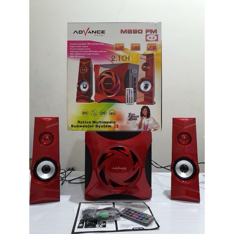 (EX-DISPLAY) Speaker Advance M-690 FM. USB, FM Radio, SD Card