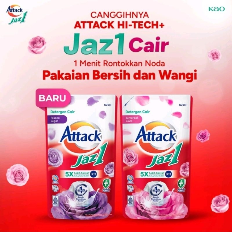 ATTACK JAZ1 SABUN CUCI CAIR 750 ML || LIQUID SABUN CUCI BAJU CAIR