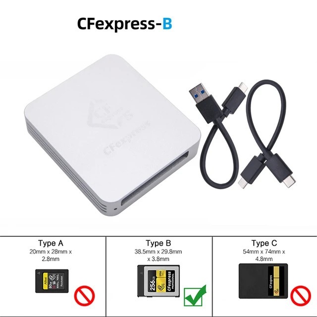 Sony CF express Card Reader USB3.1 Gen 2 Type C 10 Gbps CFE-B Card Memory Card Storage Adapter for P
