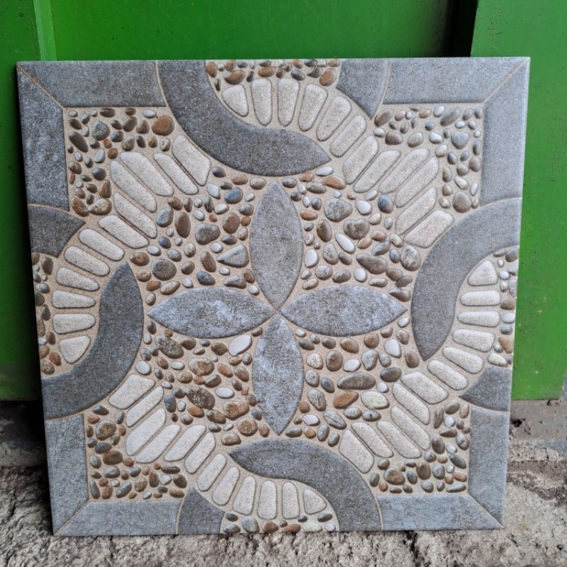 Keramik Lantai Kasar Batu Batu Decoratip / Keramik Lantai Garasi / Keramik Lantai Teras / Keramik Mu