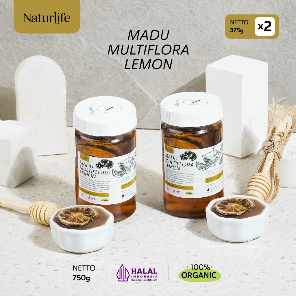 

(BUNDLING 2) MADU MULTIFLORA DAN DRIED LEMON 375GRAM NATURLIFE ORIGINAL ALAMI TANPA CAMPURAN MADU DIET PELANGSING DETOX SARI LEMON ASLI UNTUK DIET HNI ATTAUBAH AL HIDAYAH ATTAUBAH HPAI SUPER ASLI DARIBUMI NUTRIFARM BEORGANIK BEST HONEY SAFIYA | MADU TAVA