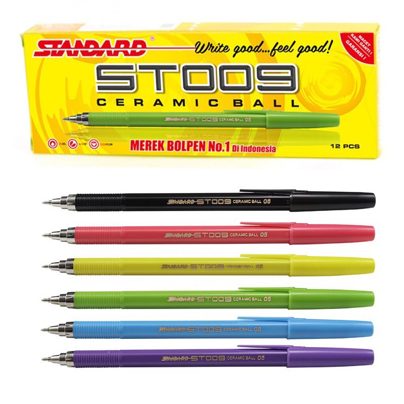 

Pena Standard ST009 0.38 Original Hitam/Black