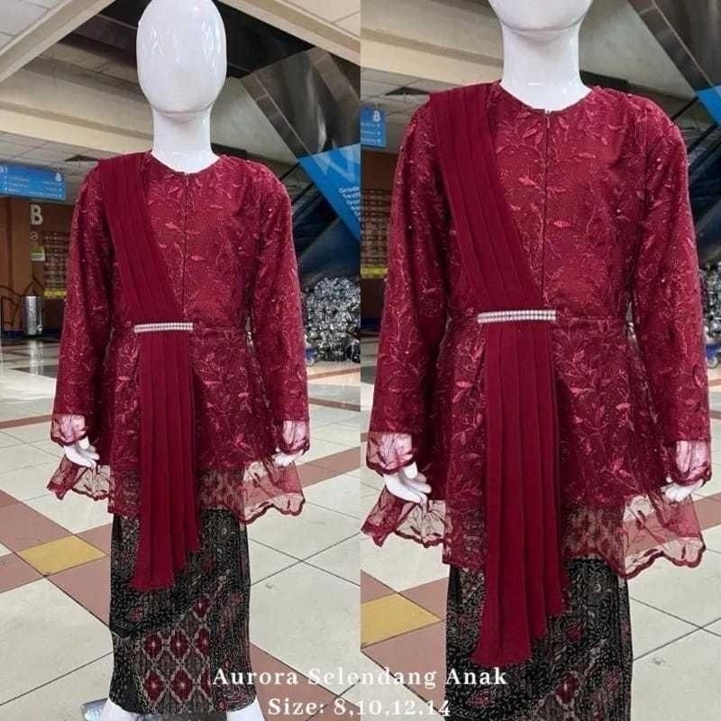 SM_Kebaya / Kebaya Selendang Anak / Kebaya Anak / Kebaya Brukat Anak / Kebaya Anak Modern / Kebaya M