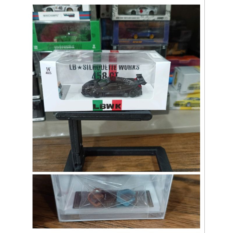 Star Model LBWK Ferrari 458 GT Hitam + Figure Segel