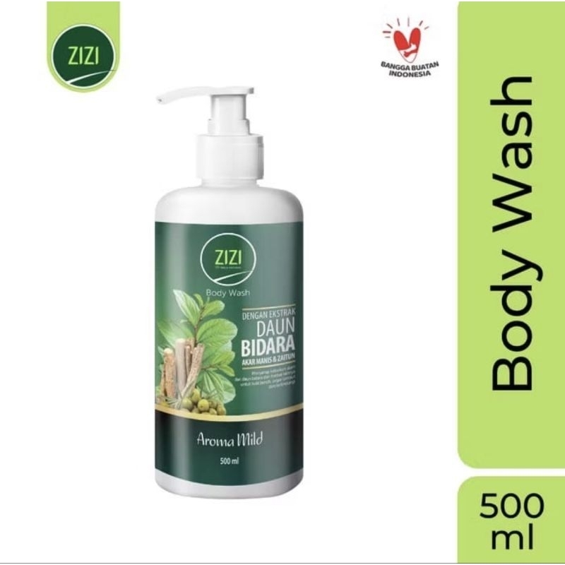 Sabun Mandi Cair Zizi Body Wash Ekstrak Daun Bidara Pump 500ml