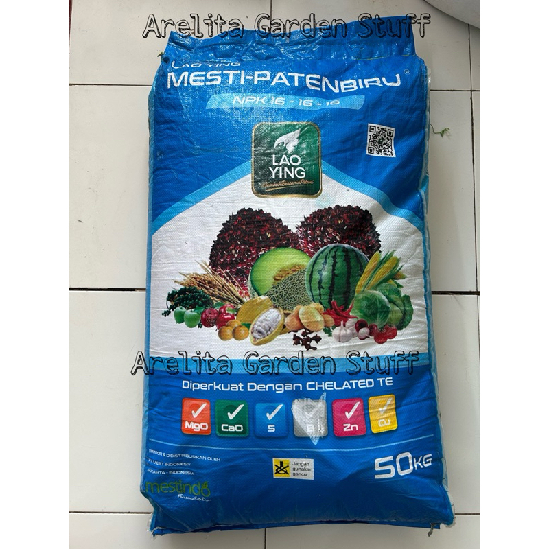 Pupuk NPK Laoying 16 16 16 repack 1kg