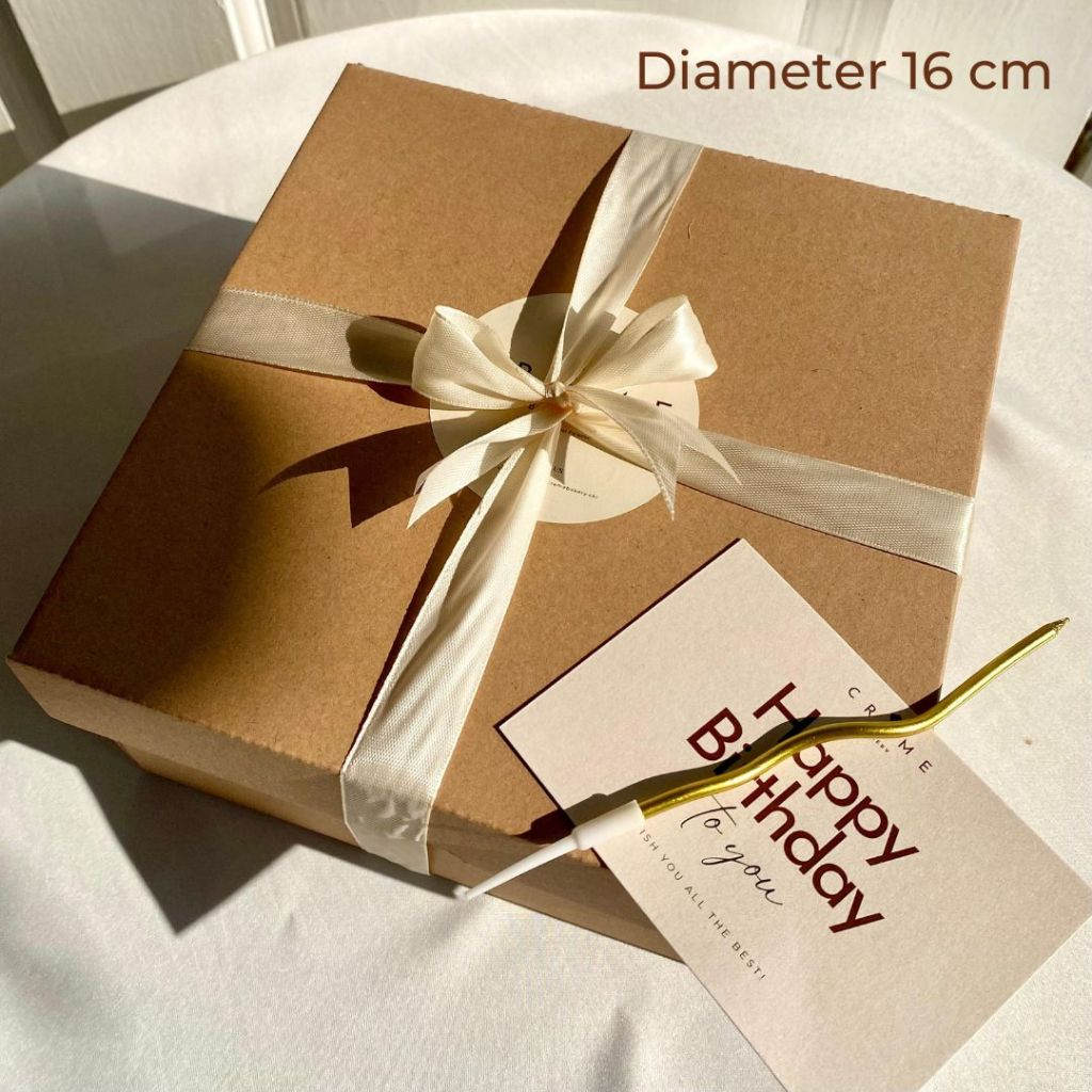 

Birthday Burnt Cheese Cake - Kue Ulang Tahun / Birthday Cake / Custom Kue Ultah Tulisan