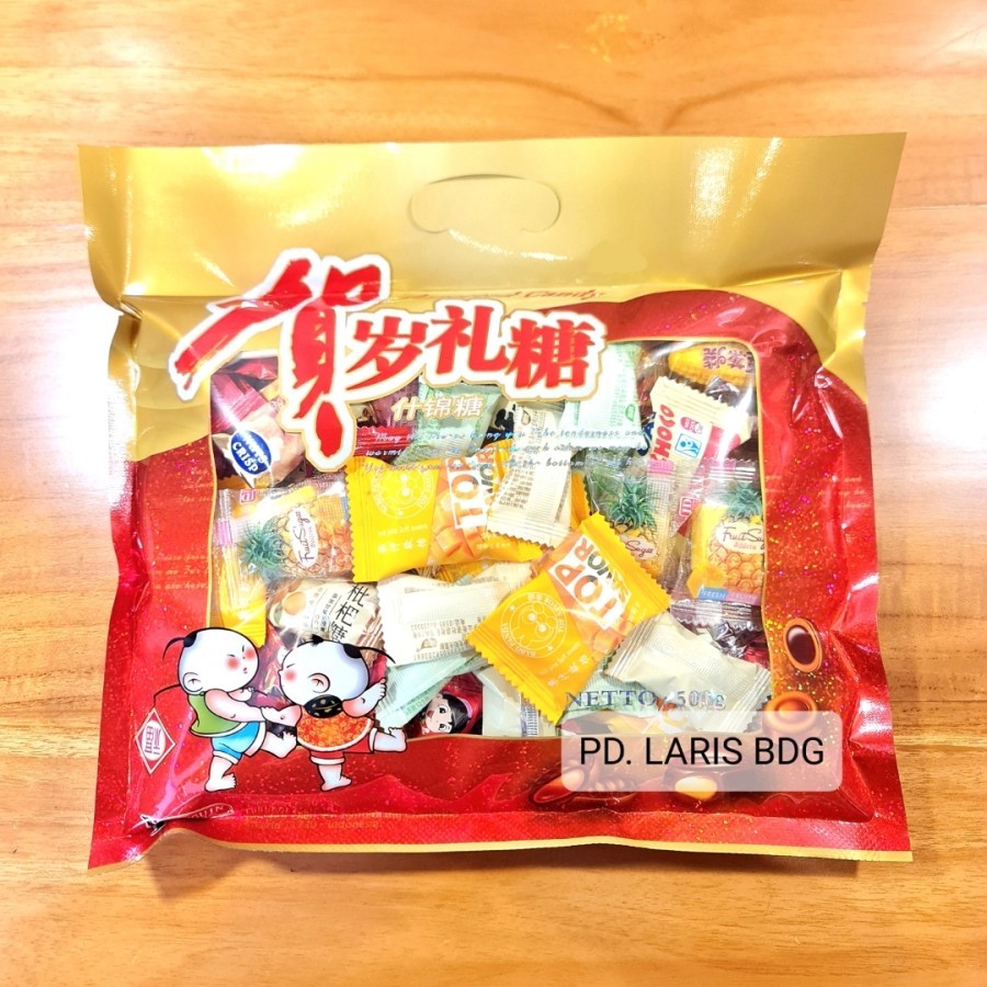 

Assorted Candy 500g / Permen Aneka Rasa Isi Campur ( aneka jeli, teng - teng, dan permen)