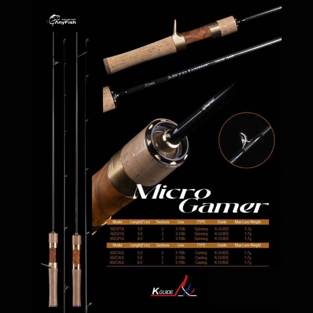 Joran Anyfish Micro Gamer BC dan SP 502 562 602 Stream Rod