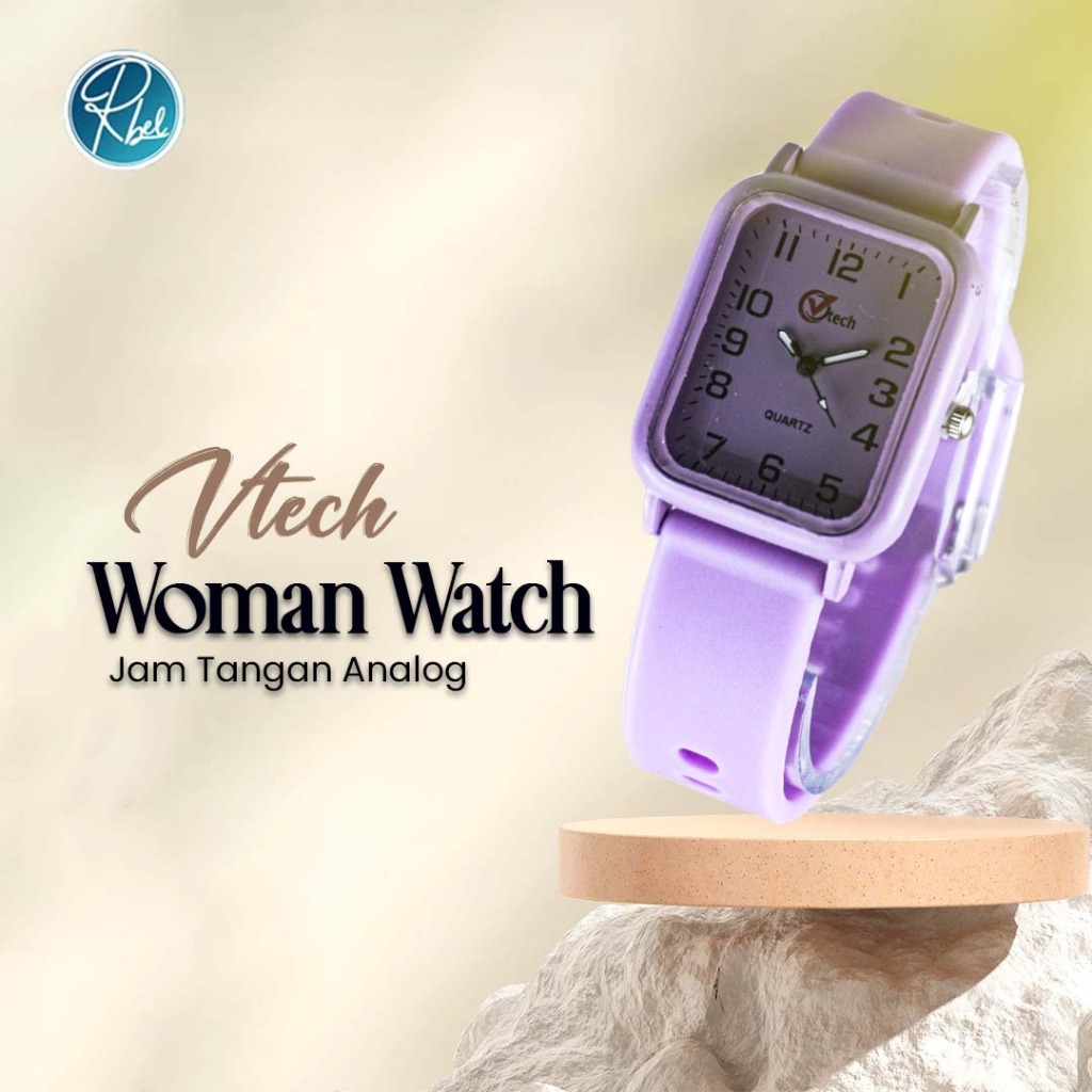 VTECH - JAM TANGAN WANITA KECIL BULAT JAM FASHION WANITA JAM TANGAN ANALOG
