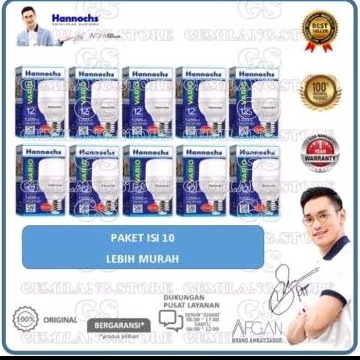 Paket 10 Pcs Lampu LED Hannochs VARIO 12 Watt Cooldaylight