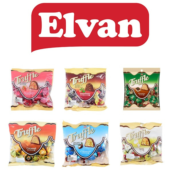 

Elvan Truffle Chocolate 115g Coklat Truffle Turki Halal Coklat Renyah dan Krim 115gr