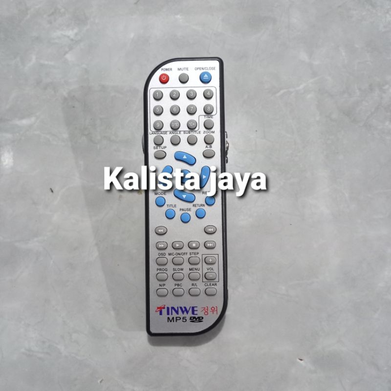 REMOTE REMOT DVD PLAYER TINWE MP5 ORIGINAL