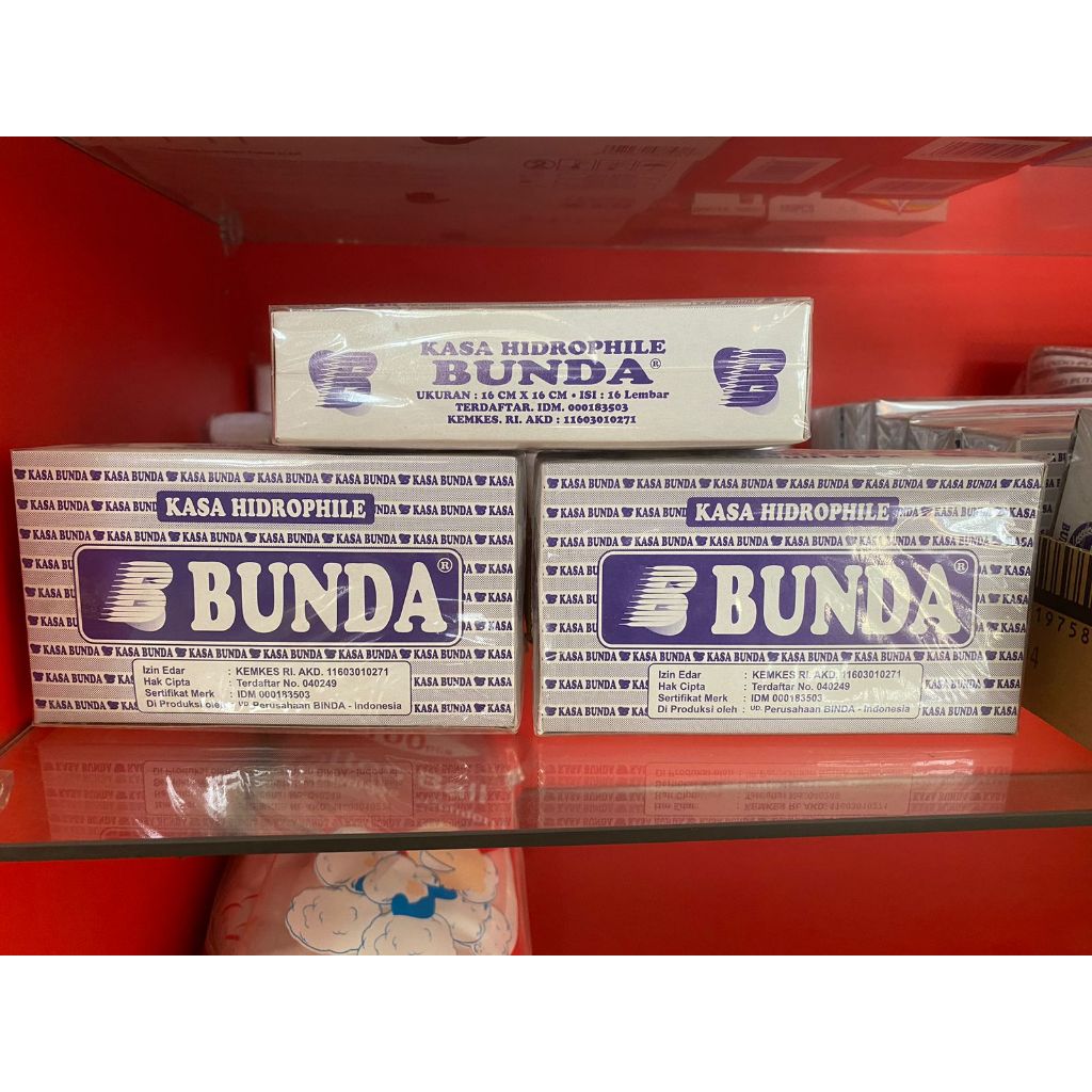 Kasa Bunda Hidrophile Kasa steril 16x16