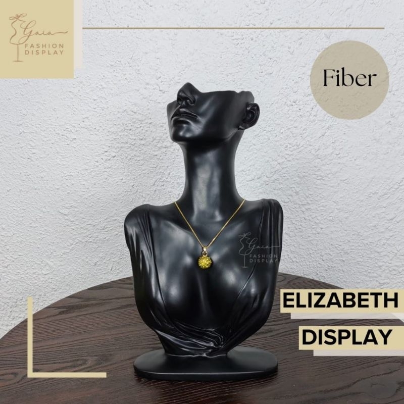 Pajangan Display Kalung Tempat Perhiasan Manekin Patung Leher Manekin Fiber Kalung