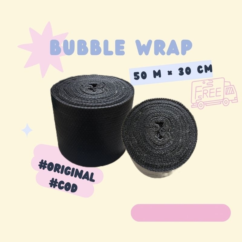 

BUBBLE WRAP 50 M × 40 cm (hitam)
