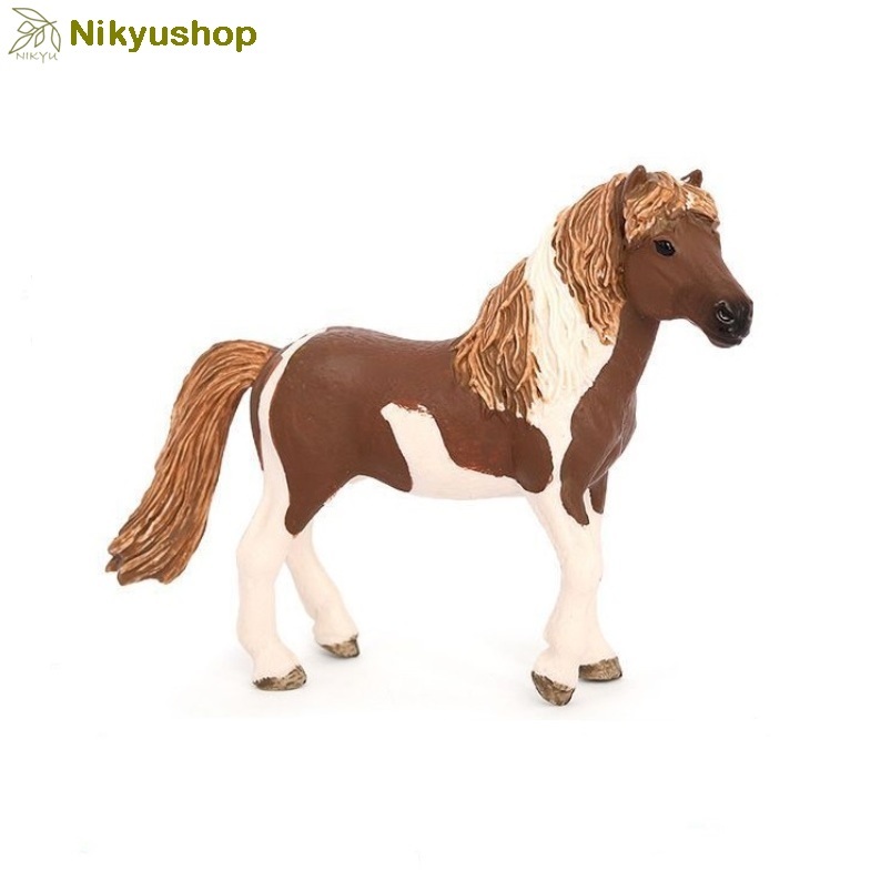 [Nikyushop] Mainan Edukasi Pajangan Hewan Miniatur Animal Figure Kuda Icelandic Pony Stallion