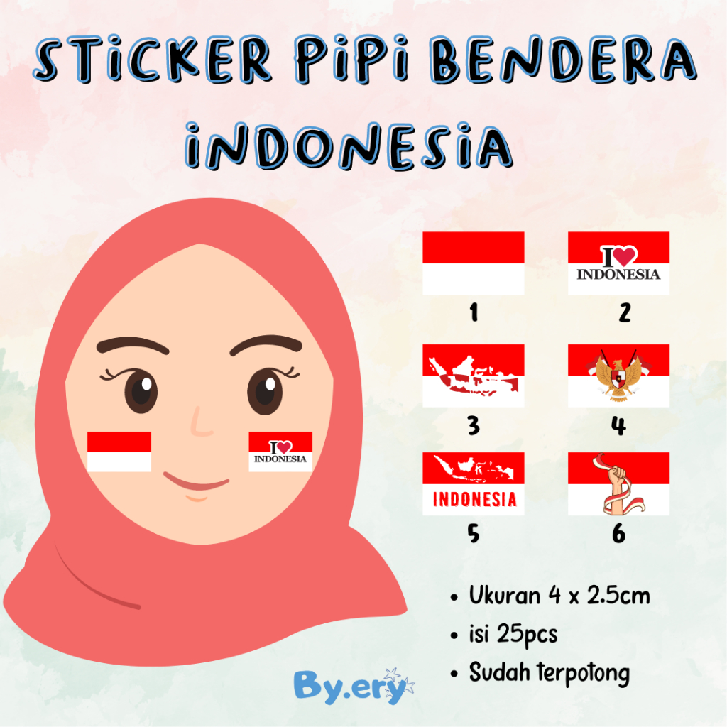 

STICKER PIPI BENDERA | TEMPELAN PIPI BENDERA | STIKER PIPI MERAH PUTIH