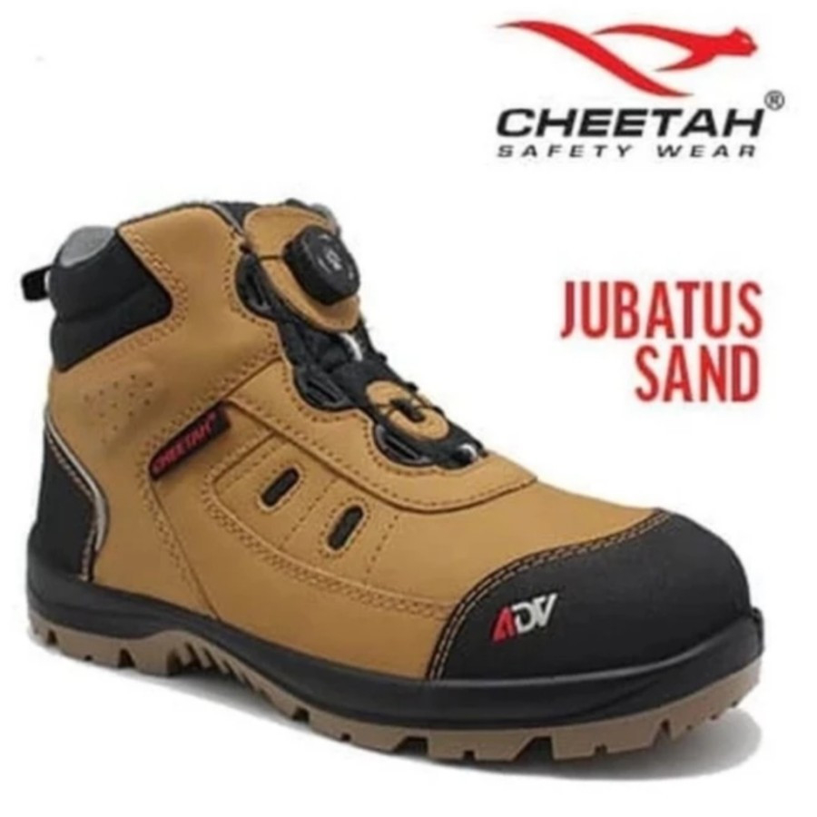 Sepatu Safety Kerja Proyek Cheetah 6112 K Adv Jubatus Sand Original