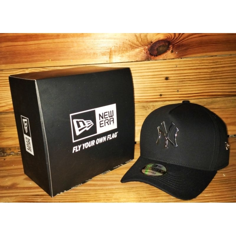 OP0 Logo NY Besi Gold Kain Hitam Topi Snapback Premium Pria Wanita Grade Mirror COD