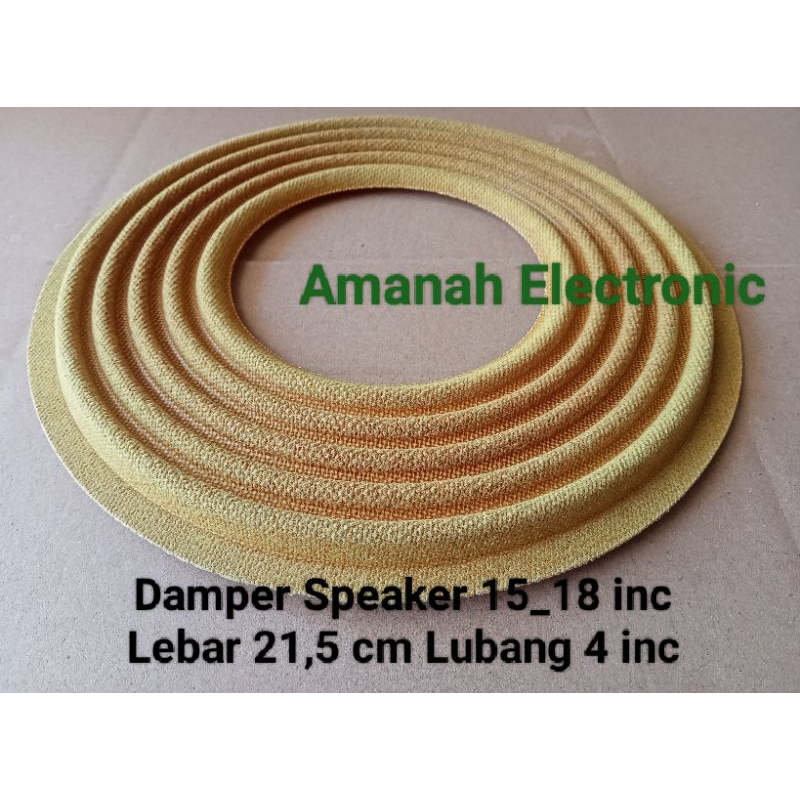 Damper Speaker 15_18 inc lubang 4 inc Lebar 21,5 cm