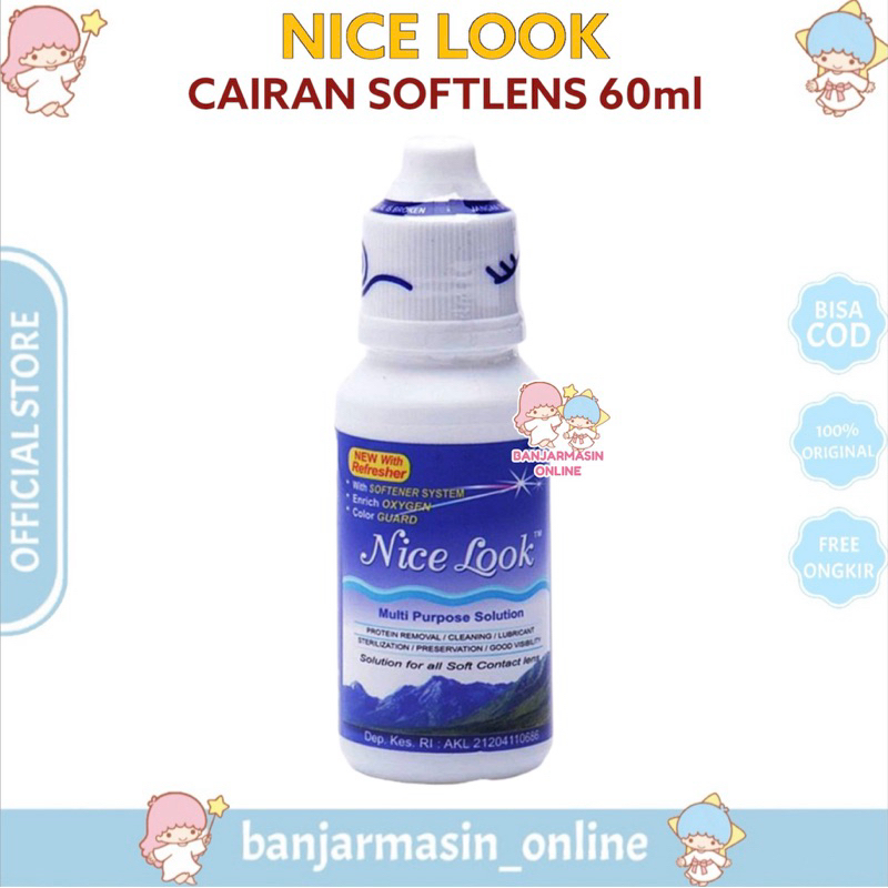 NICE LOOK Air Cairan Softlens 60ml Nice look