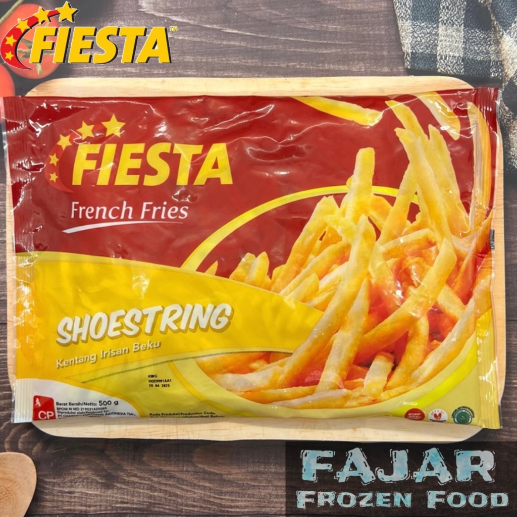 

FIESTA SHOESTRING FRENCH FRIES 500GR | FIESTA KENTANG 500GR