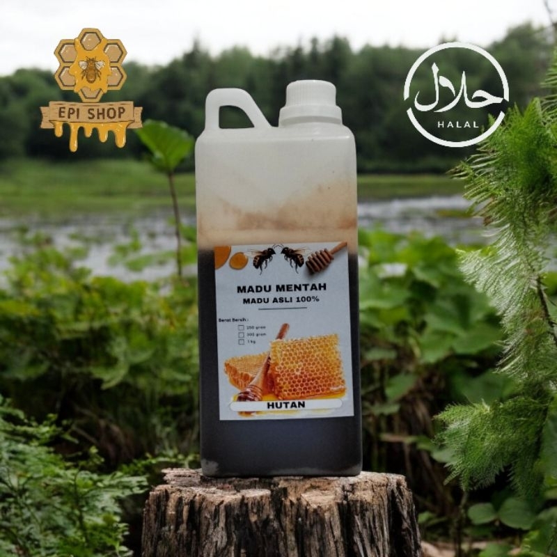 

Madu Asli Hutan Murni Liar 100% Raw Honey 1Kg Sialang Premium