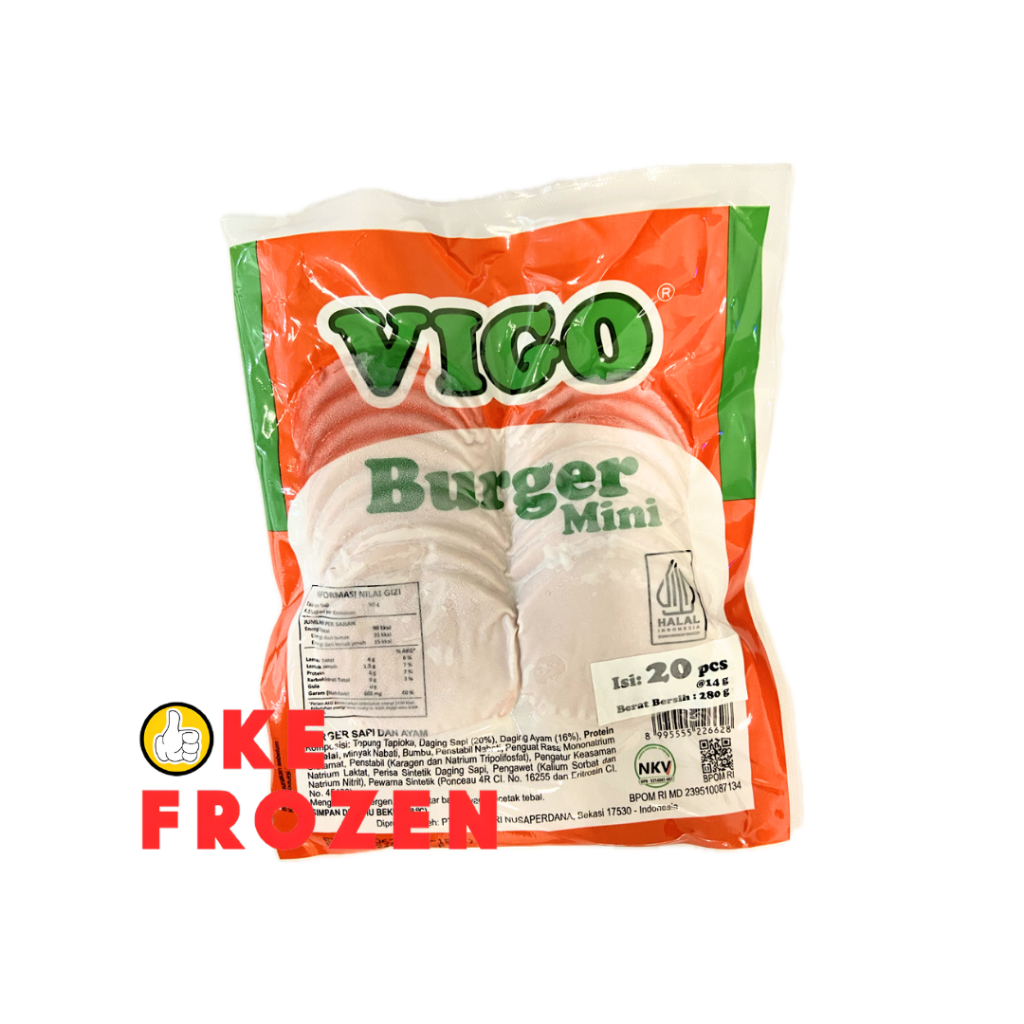 

VIGO BURGER MINI 235GR ISI 20PCS