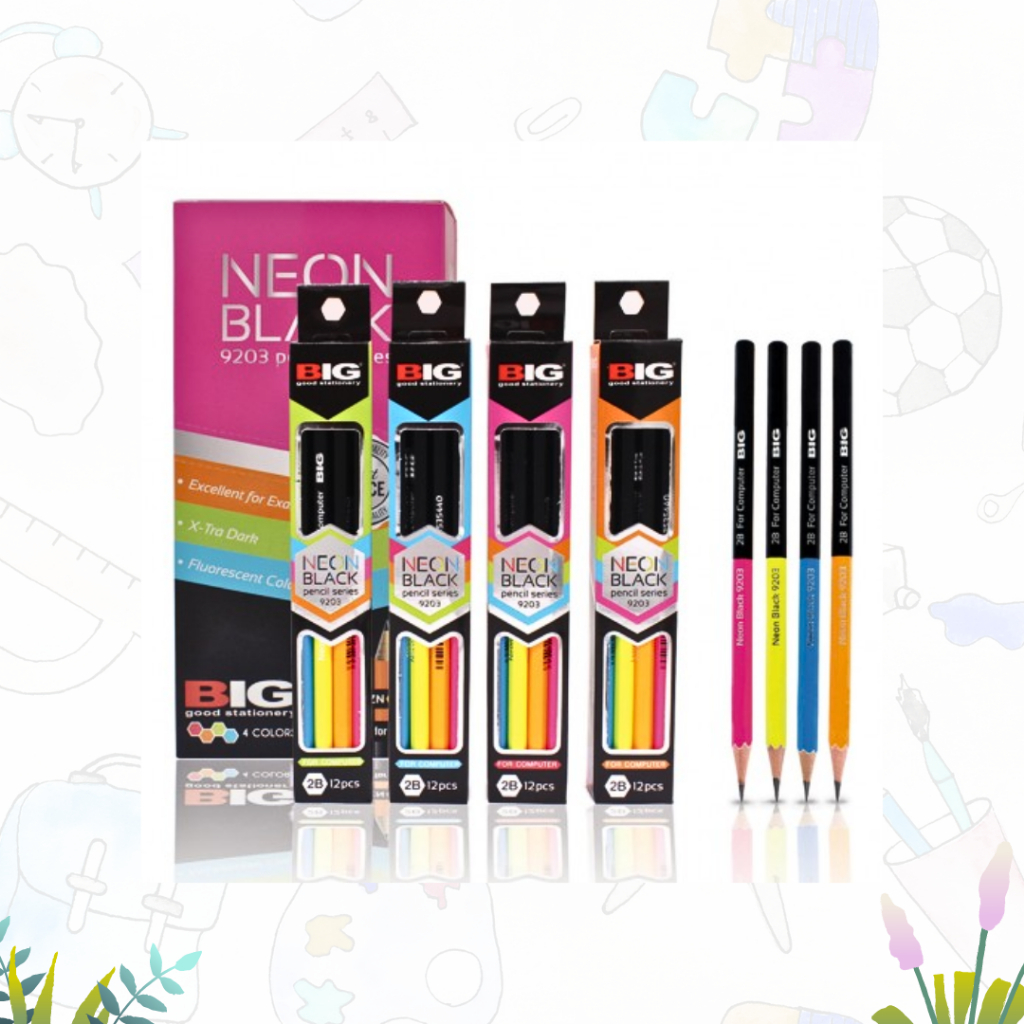 

PENSIL/PENCIL/PENSIL 2B/ PENSIL BIG 2B 9203 NEON BLACK (PACK)