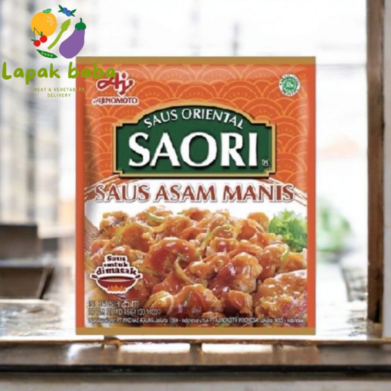 

SAORI SAUS ASAM MANIS 1 SACHET