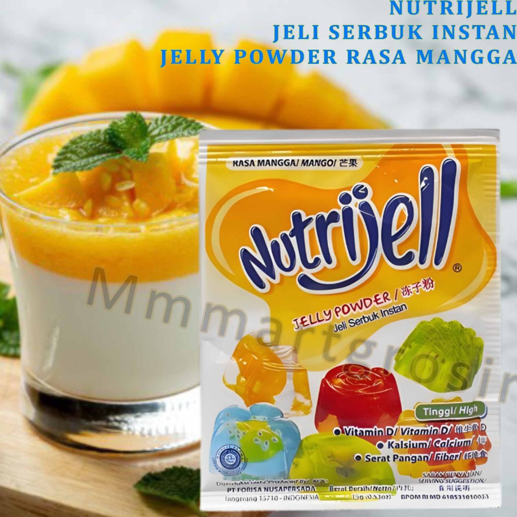 

Nutrijell / Jelli Serbuk Instan / Jelly Powder Rasa Mangga / 15gr