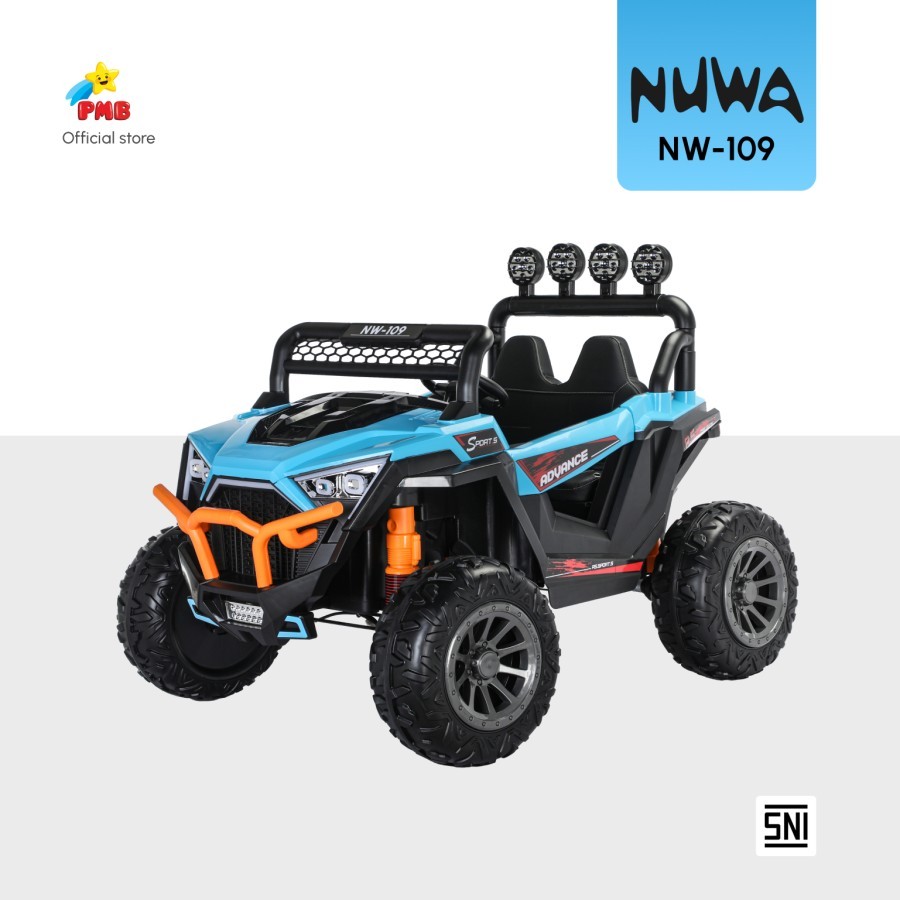 Mainan Anak Mobil Aki Nuwa NW-109 PMB LED MP3
