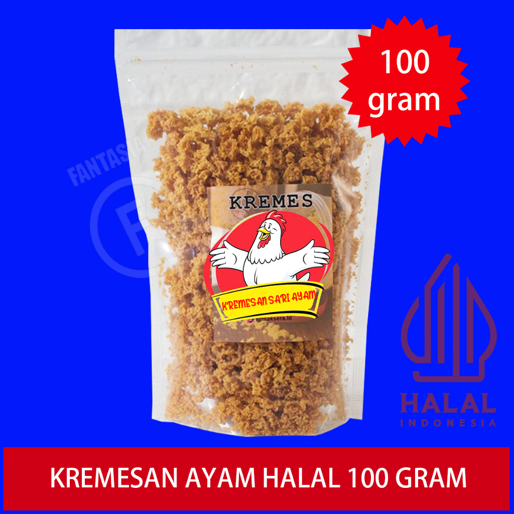 

KREMESAN AYAM TEMAN MAKAN NASI 100 GRAM DIJAMIN TIDAK BERMINYAK FANTASIA DENGAN PAKING AMAN
