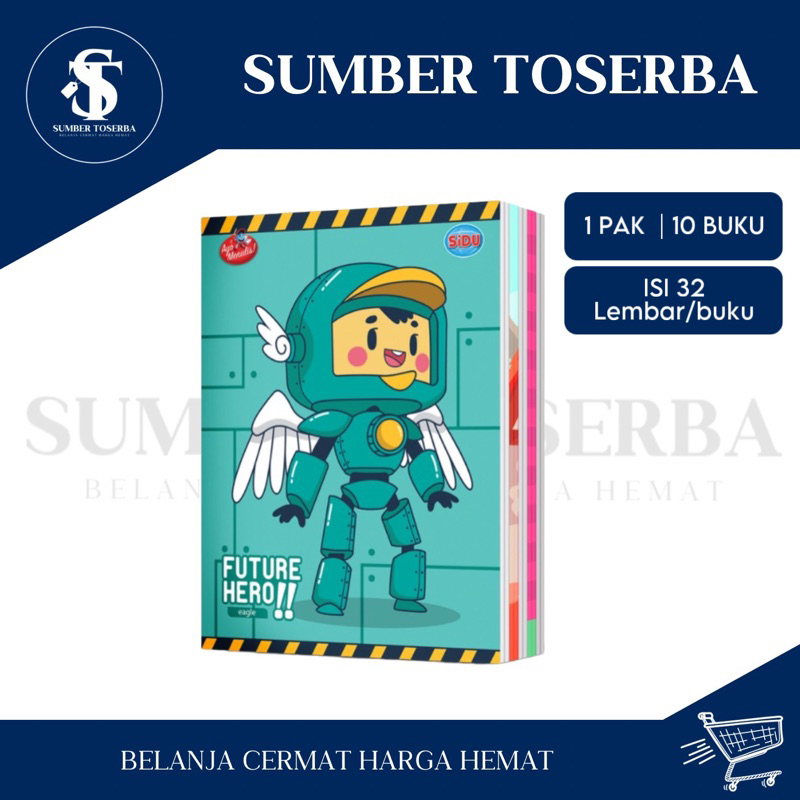 

TERMURAH!!! [10 Buku] Buku Tulis Sidu 32 Lembar /pack