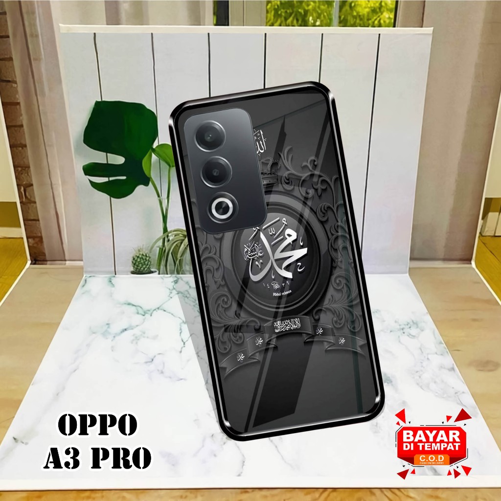 Softcase Glass Kaca OPPO A3 PRO  [ S50 ].