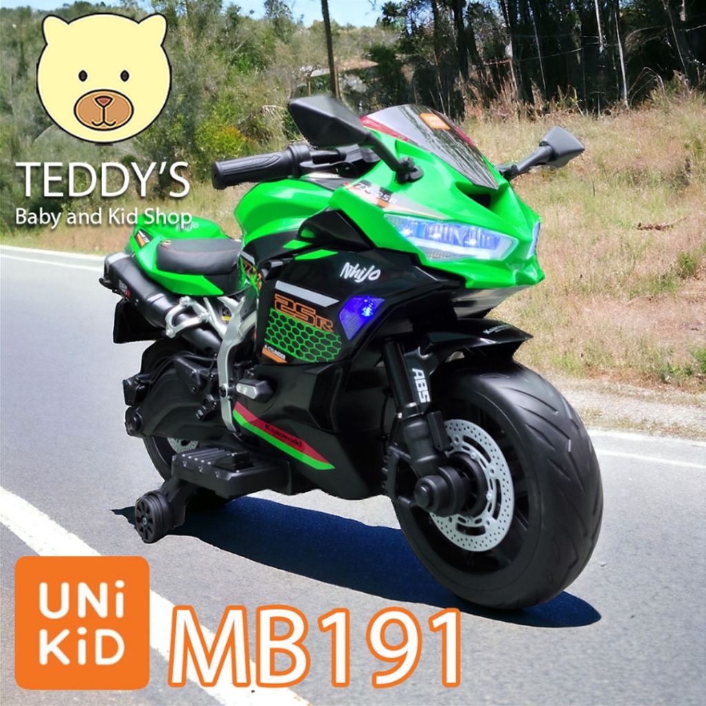 Mainan Kendaraan Motor Aki Anak Kawasaki Ninja Unikid UK 191