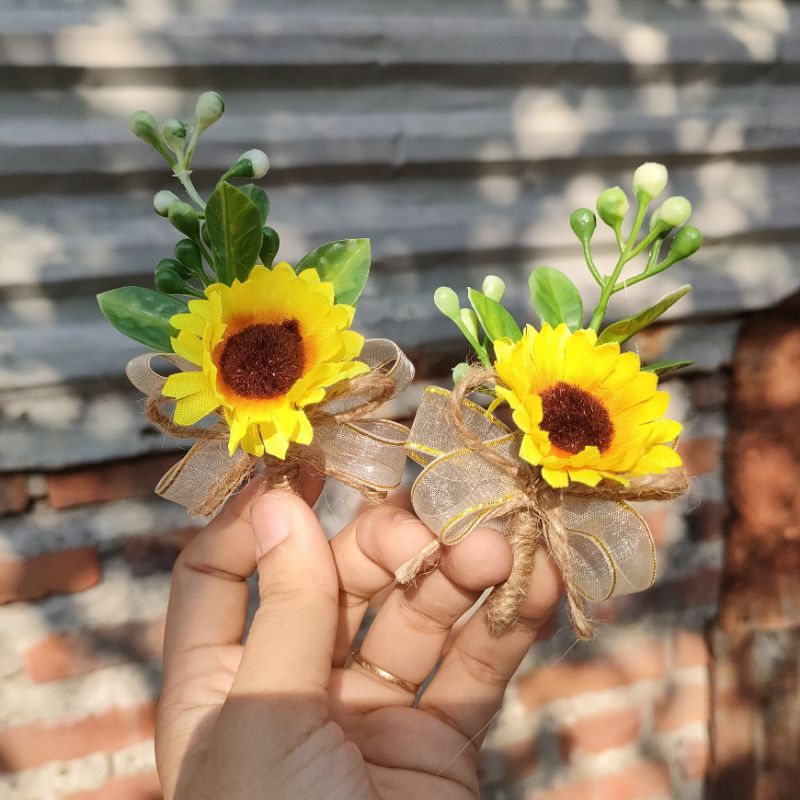 Magenta Flower - corsage bunga jas groom corsage boutonniere pin jas pria hiasan jas bunga kering