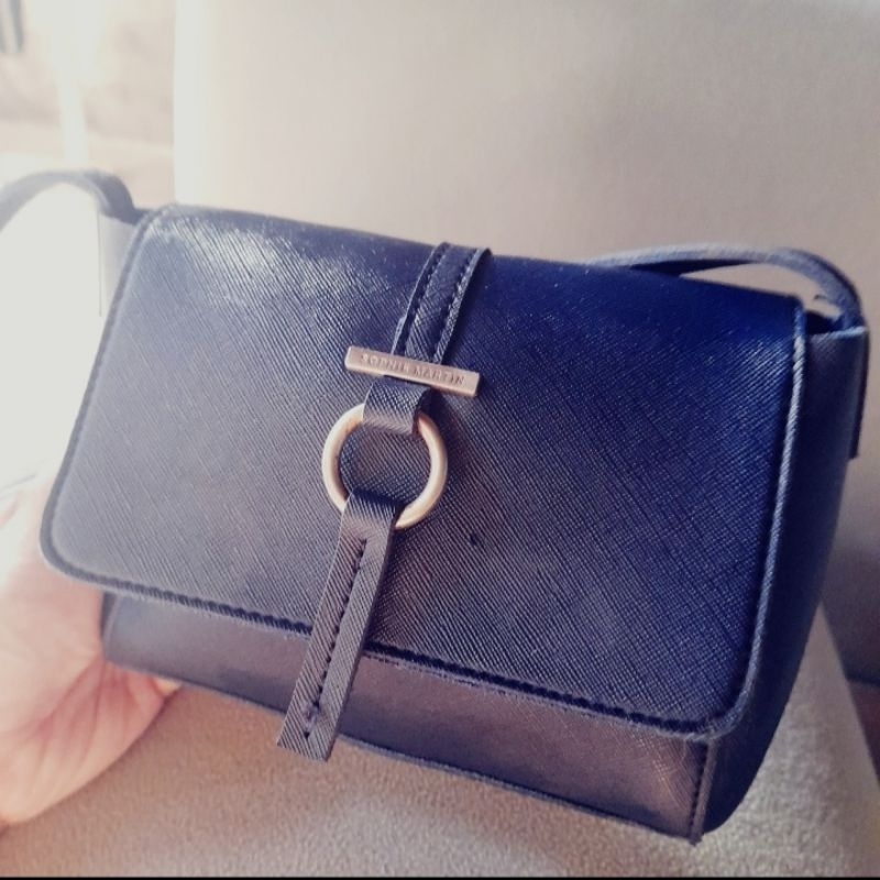 Tas Wanita Sling Bag Kulit Asli Saffiano "Sophie Martin" | Preloved