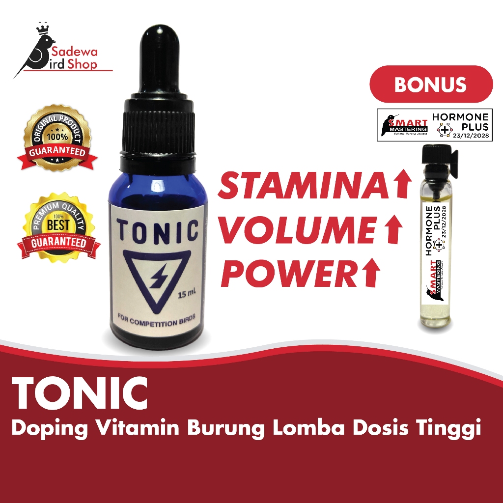 Vitamin cair dosis tinggi untuk burung lomba, formula ATP, kemasan 15 ml