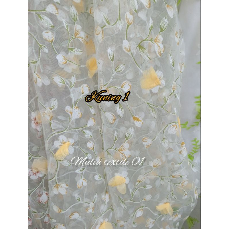 kain/bahan organza 3D