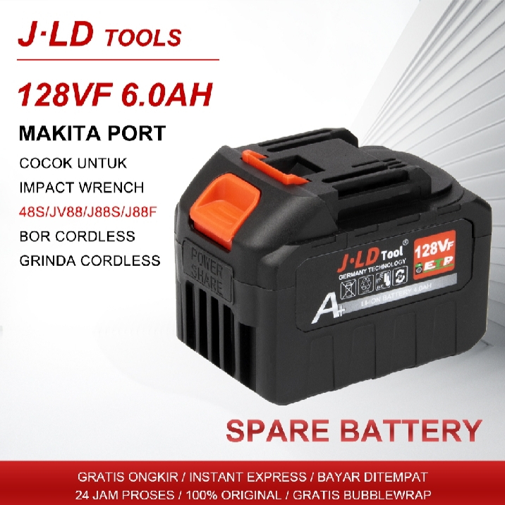 JLD 128VF Baterai Impact 88vf baterai Bor cordless 88Vf 4.0Ah impact jld grinder jld jet cleaner jld
