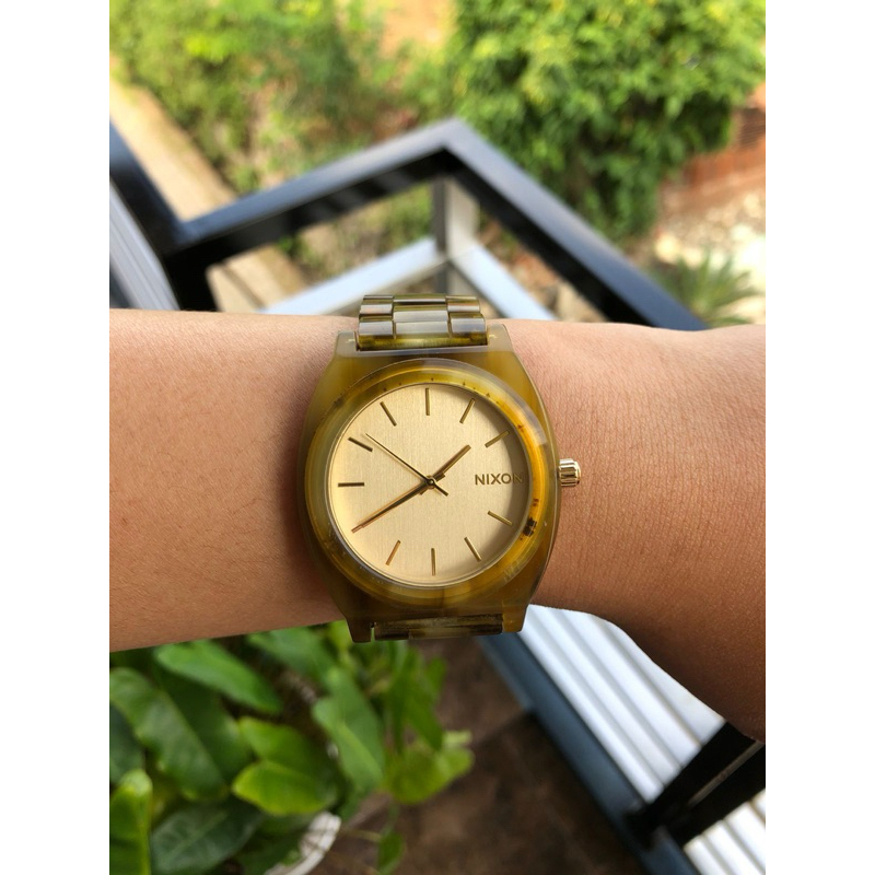 Nixon Time Teller Acetate Champange Gold