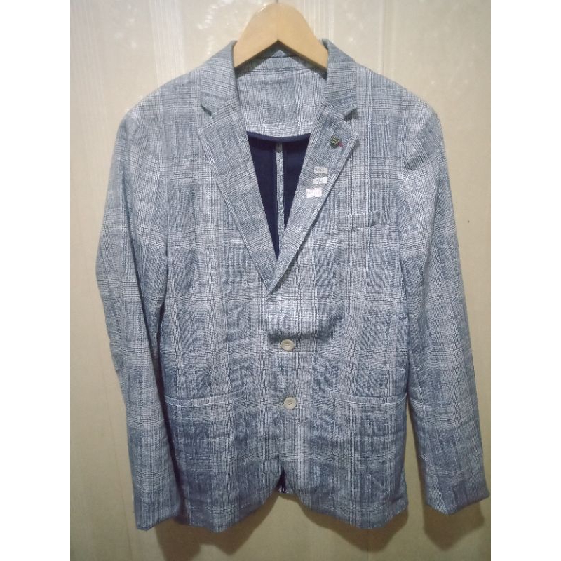 JAS/BLAZER SECOND BRAND ZARA Casual Ukuran S Slimfit Warna Biru cerah