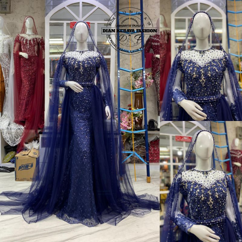 Gaun Pengantin Slim Duyung / Slim Dress Pengantin Wanita / Slim Dress Pengantin .