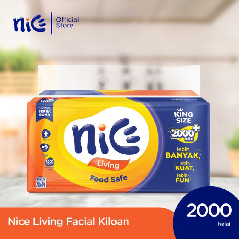 Nice Facial Tissue 2000 Sheet / 1000 Gram