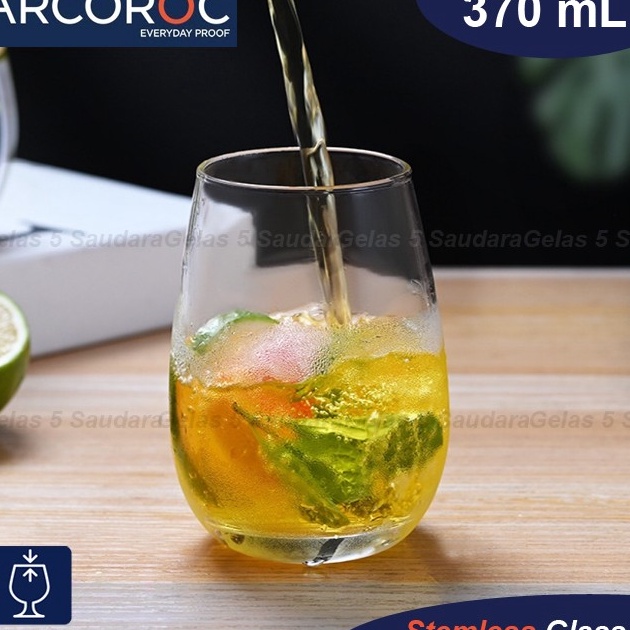 ARCOROC Gelas WineGelas StemlessGelas MerryGelas EleganGelas Kaca